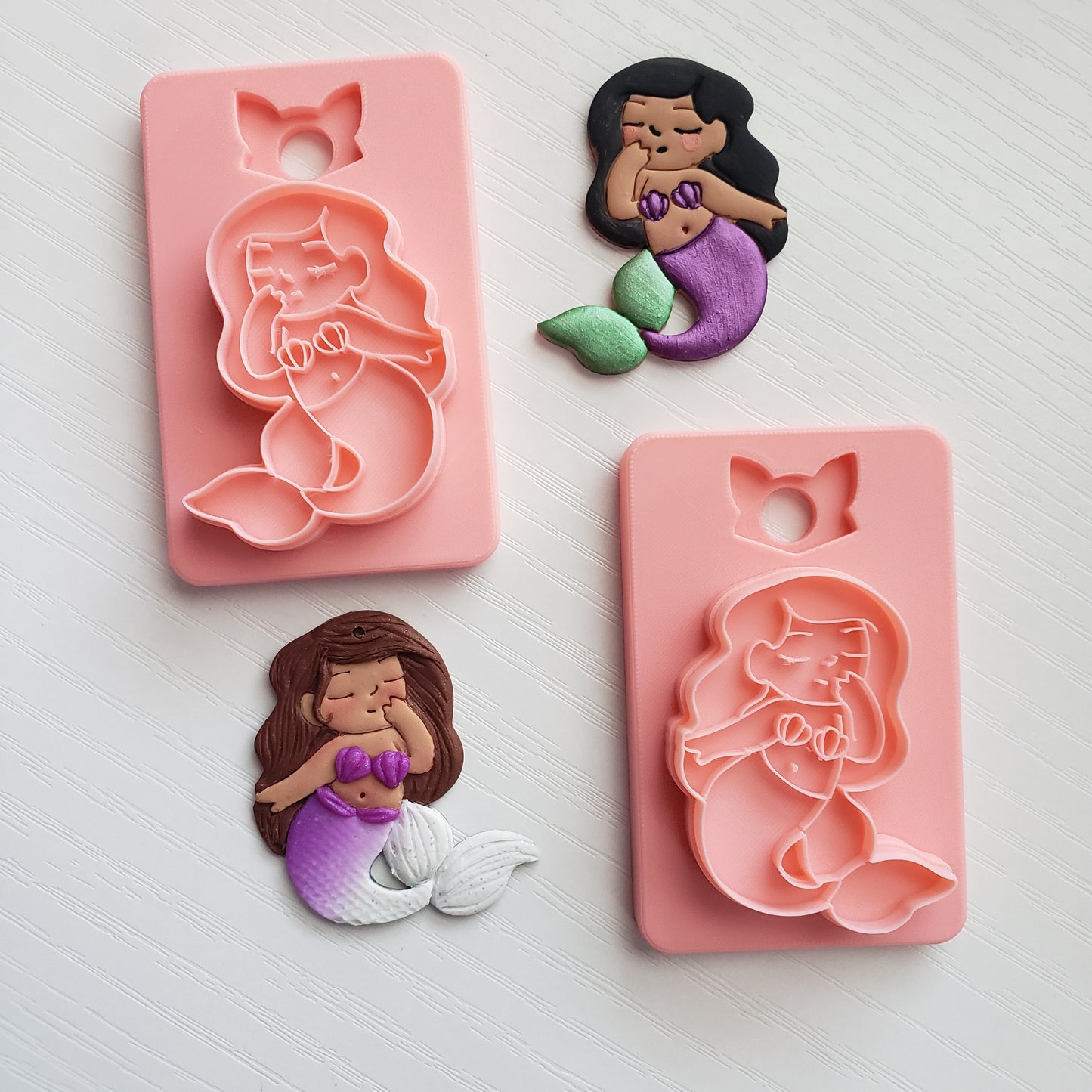 Small Mermaid Clay Cutter - STL AND 3MF Digital File Download **Commercial License Included**