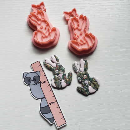 Sitting Jackalope Clay Cutter - STL AND 3MF Digital File Download **Commercial License Included**