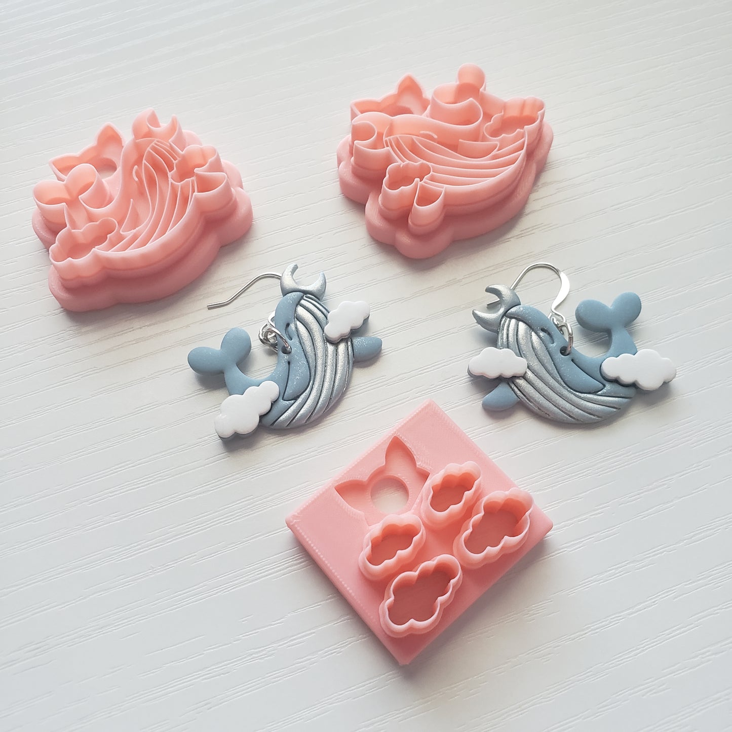 Small Sky Whale Clay Cutter - STL AND 3MF Digital File Download **Commercial License Included**