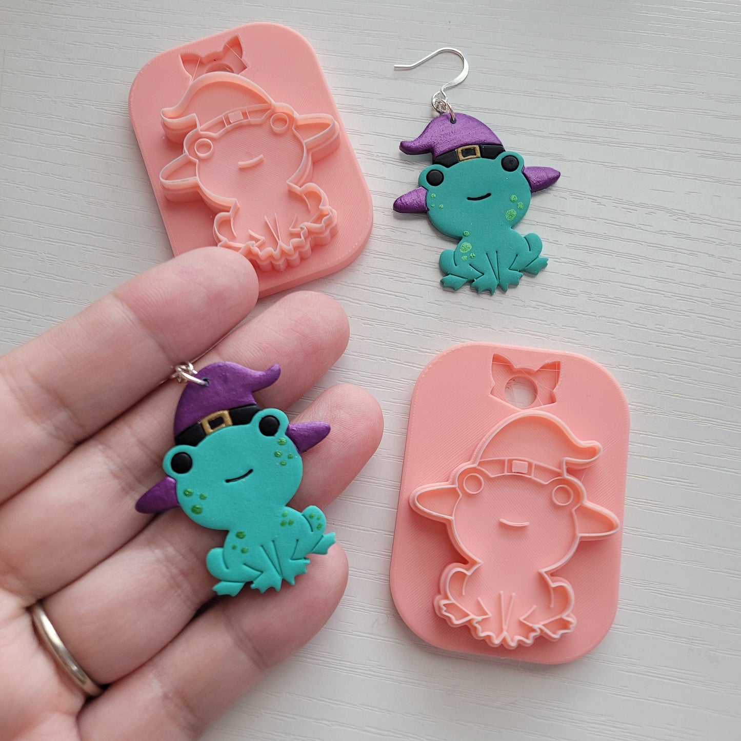 Witchy Frog Clay Cutter - STL AND 3MF Digital File Download  **Commercial License Included**