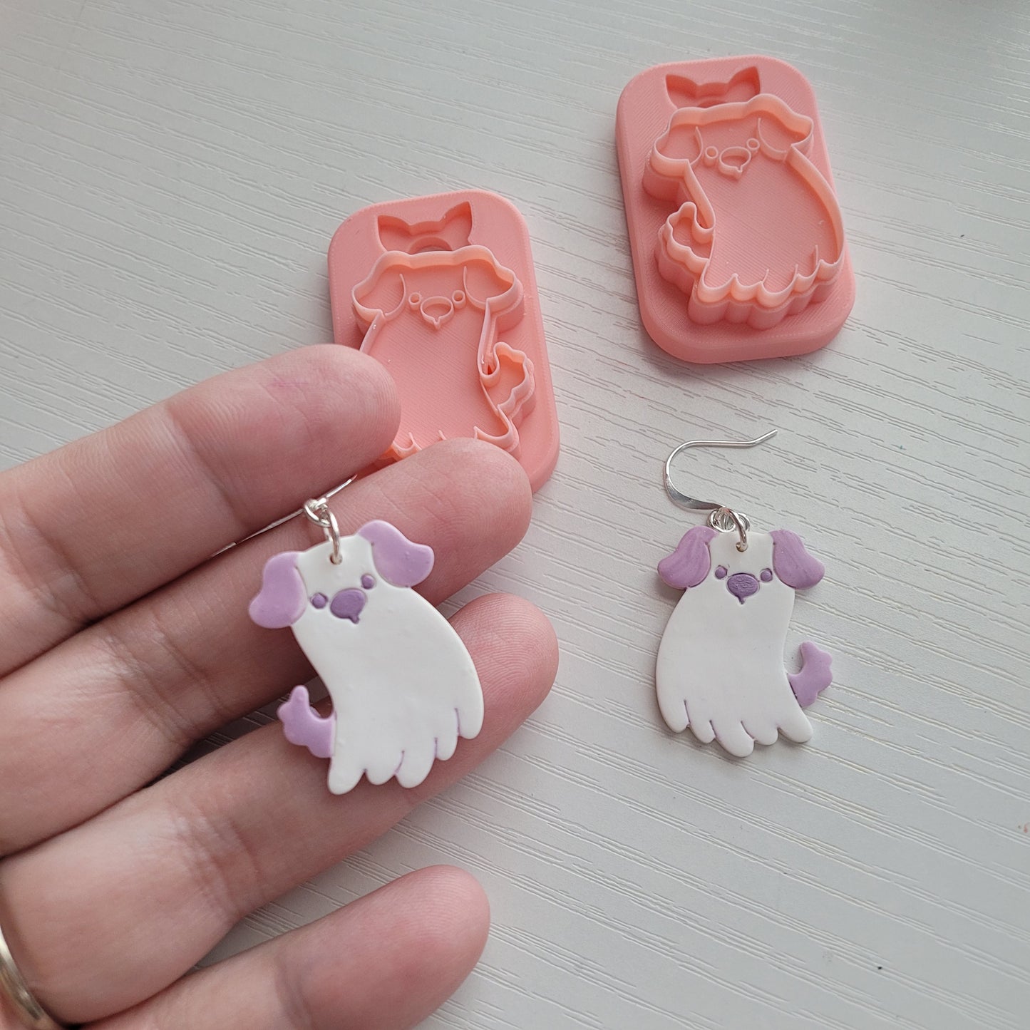 Ghost Puppy Polymer Clay Cutter - STL AND 3MF Digital File Download  **Commercial License Included**