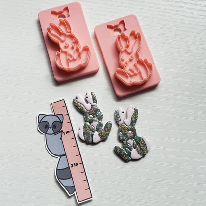 Sitting Jackalope Clay Cutter - STL AND 3MF Digital File Download **Commercial License Included**