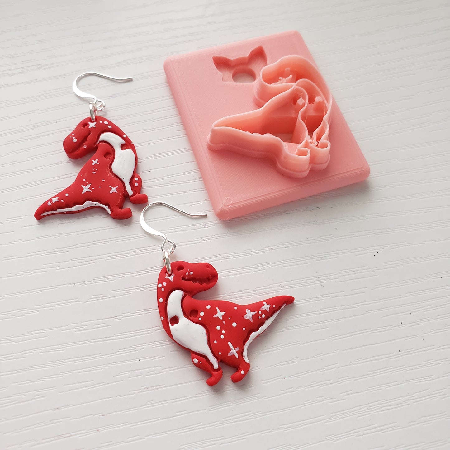 Cute Trex Dino Clay Cutter - STL AND 3MF Digital File Download **Commercial License Included**