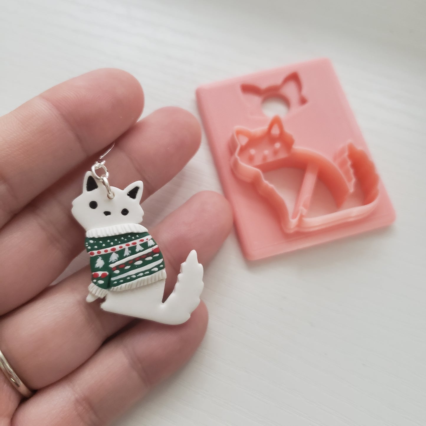 Fluffy Sitting Kitty Clay Cutter - STL AND 3MF Digital File Download **Commercial License Included**