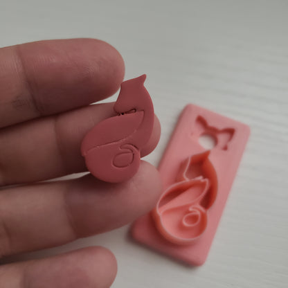 Sweet Curled Up Dragon Clay Cutter - STL AND 3MF Digital File Download **Commercial License Included**