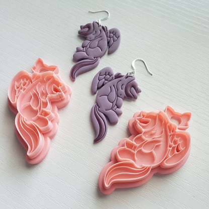 Sleepy Alicorn Clay Cutter - STL AND 3MF Digital File Download **Commercial License Included**