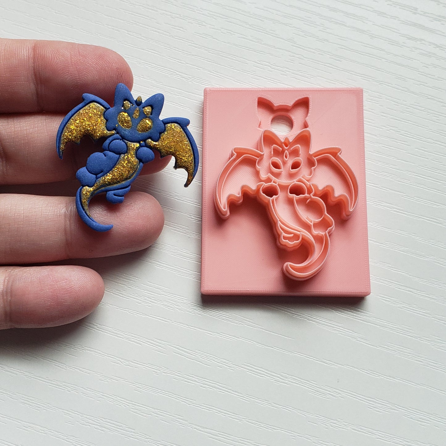 Front Facing Flying Dragon Clay Cutter - STL AND 3MF Digital File Download  **Commercial License Included**