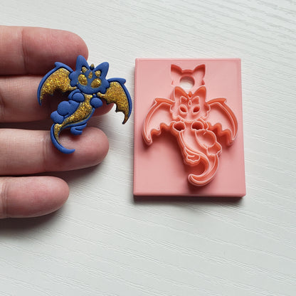 Front Facing Flying Dragon Clay Cutter - STL AND 3MF Digital File Download  **Commercial License Included**