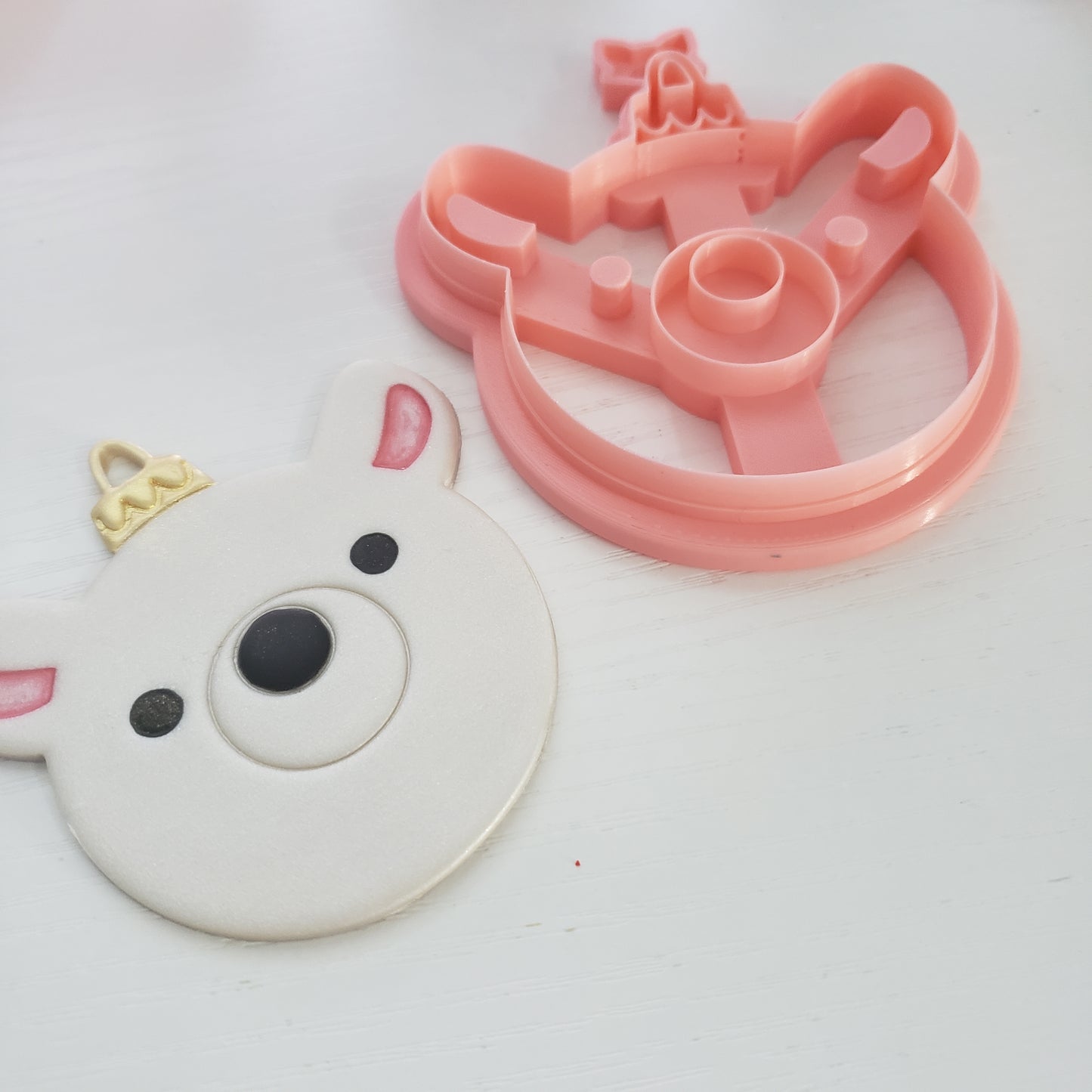 Polar Bear Ornament Clay Cutter - STL AND 3MF Digital File Download **Commercial License Included**