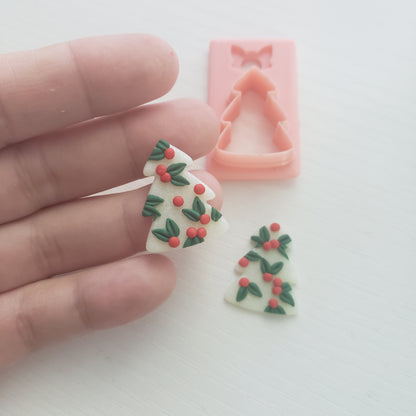 Simple 6 Branch Christmas Tree Clay Cutter - STL AND 3MF Digital File Download **Commercial License Included**