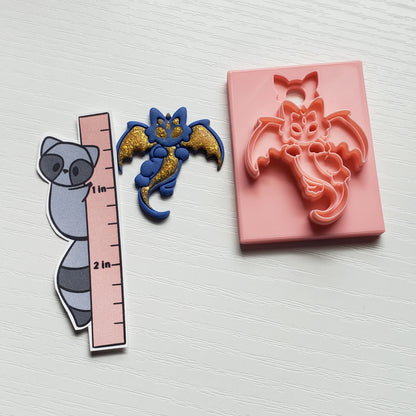 Front Facing Flying Dragon Clay Cutter - STL AND 3MF Digital File Download  **Commercial License Included**