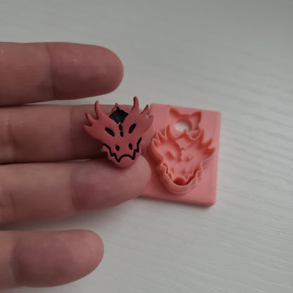 Dragon Face Clay Cutter - STL AND 3MF Digital File Download **Commercial License Included**