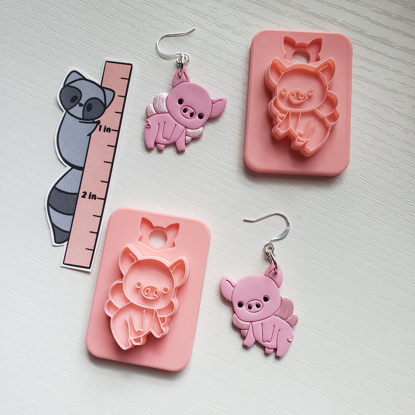 Fairy Pig Clay Cutter - STL AND 3MF Digital File Download **Commercial License Included**