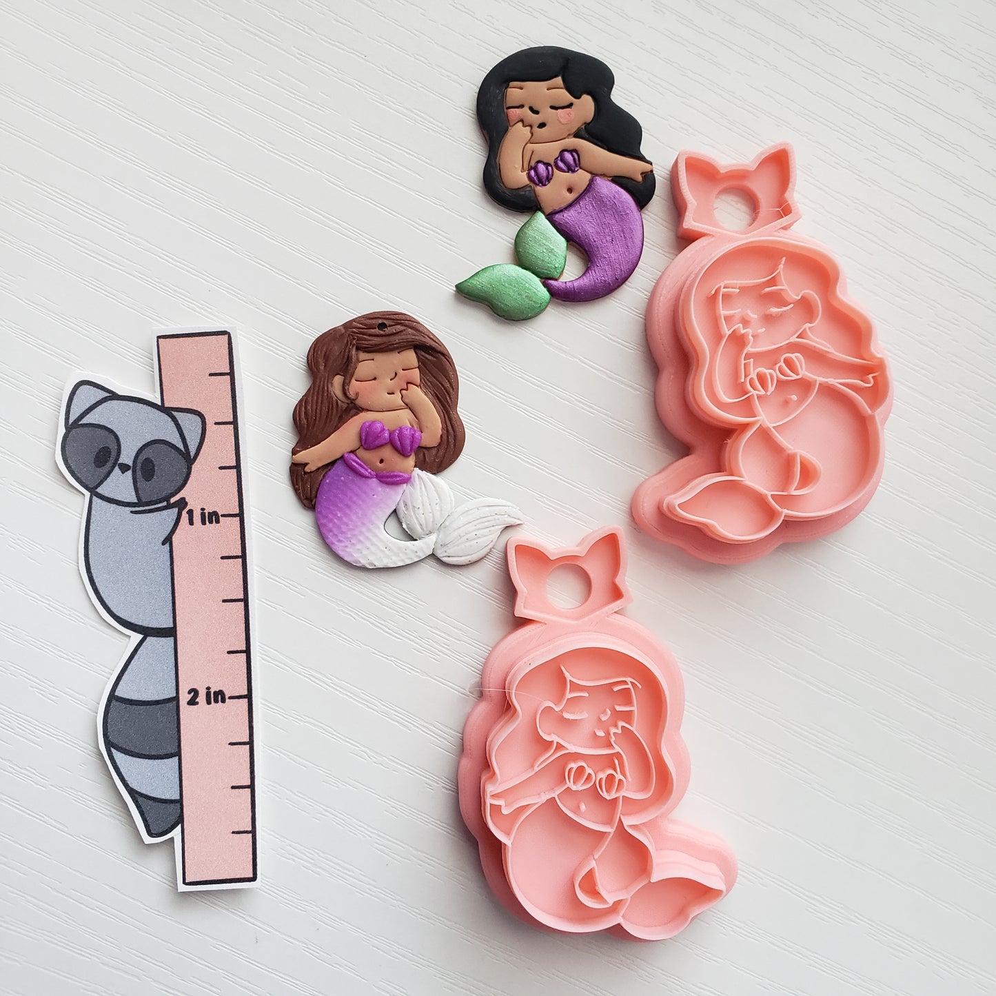 Small Mermaid Clay Cutter - STL AND 3MF Digital File Download **Commercial License Included**