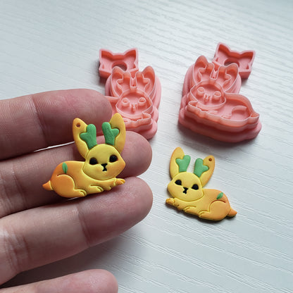 Jackalope Clay Cutter - STL AND 3MF Digital File Download **Commercial License Included**