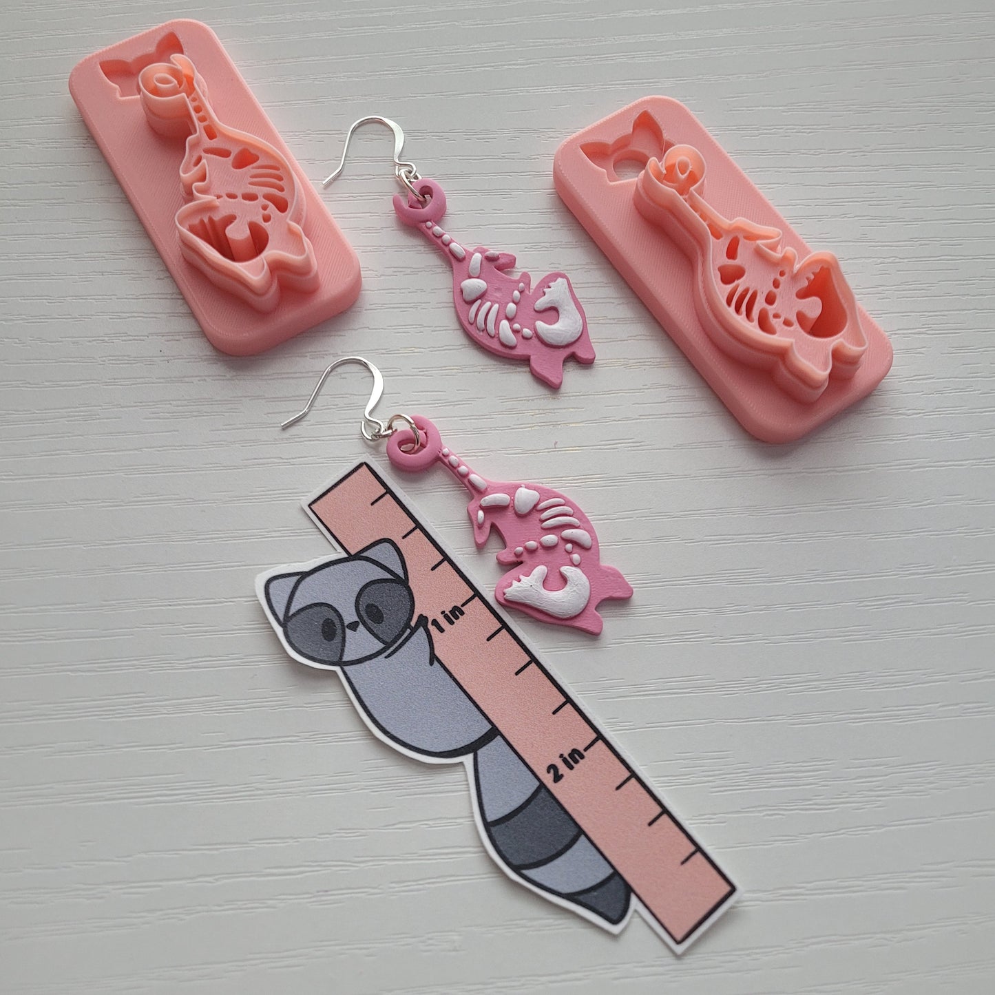 Large Skeleton Possum Clay Cutter - STL AND 3MF Digital File Download  **Commercial License Included**