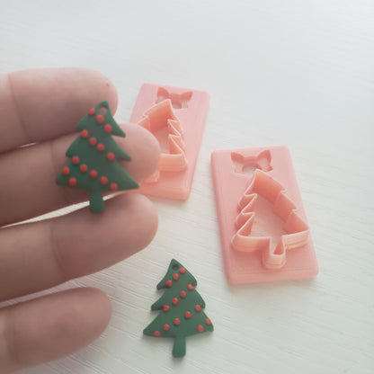 Stylized Christmas Tree Clay Cutter - STL AND 3MF Digital File Download **Commercial License Included**