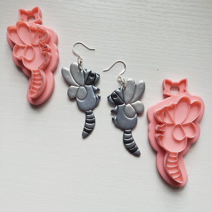 Fairy Racoon Clay Cutter - STL AND 3MF Digital File Download **Commercial License Included**