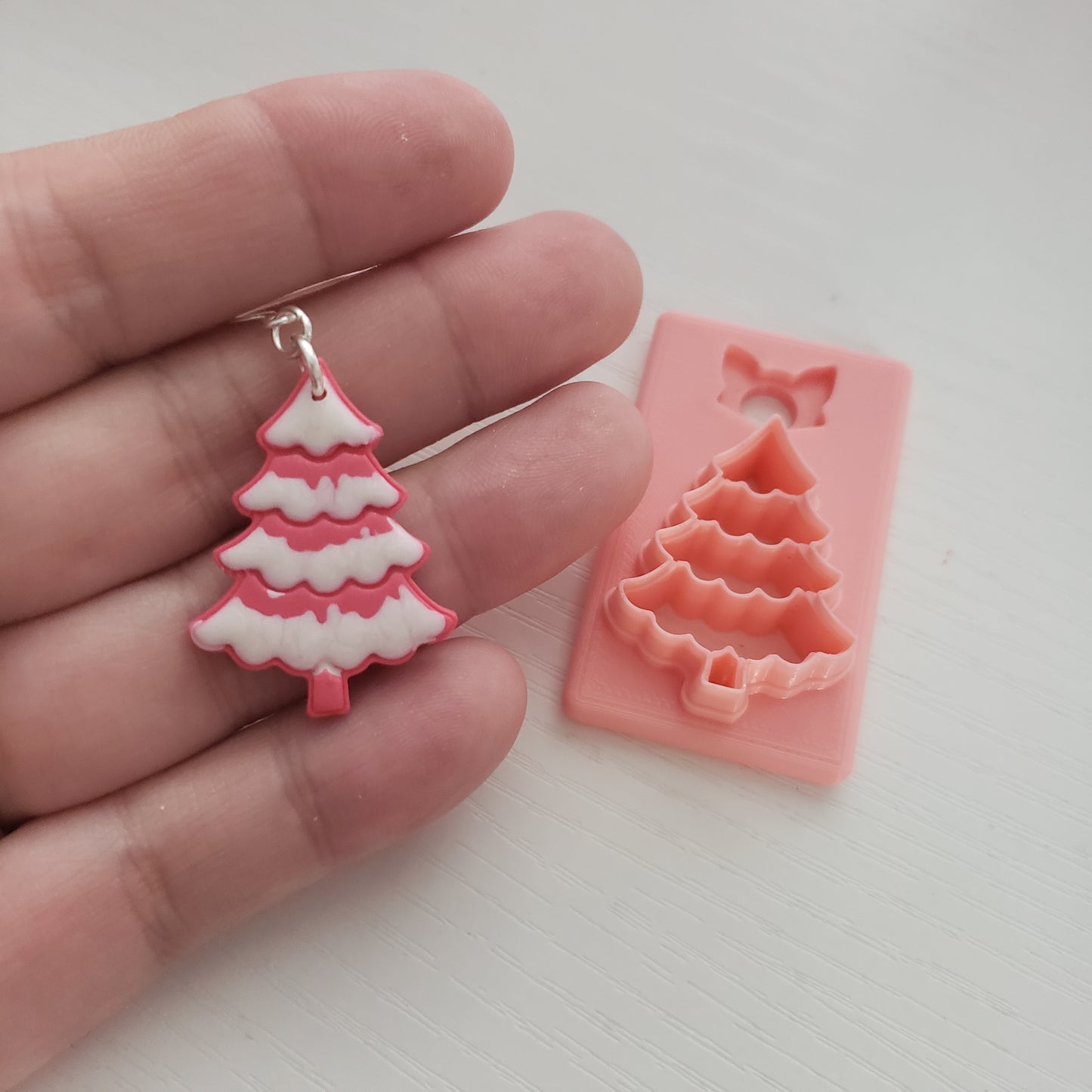 Embossed Christmas Tree Clay Cutter - STL AND 3MF Digital File Download **Commercial License Included**