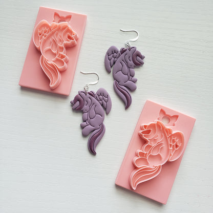 Sleepy Alicorn Clay Cutter - STL AND 3MF Digital File Download **Commercial License Included**