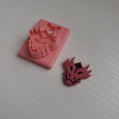 Dragon Face Clay Cutter - STL AND 3MF Digital File Download **Commercial License Included**