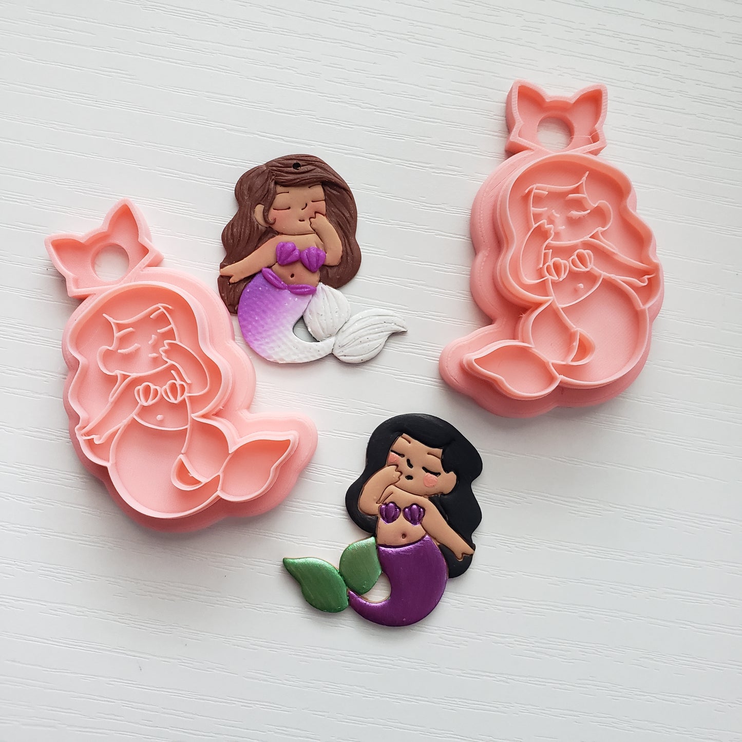 Small Mermaid Clay Cutter - STL AND 3MF Digital File Download **Commercial License Included**