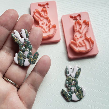 Sitting Jackalope Clay Cutter - STL AND 3MF Digital File Download **Commercial License Included**