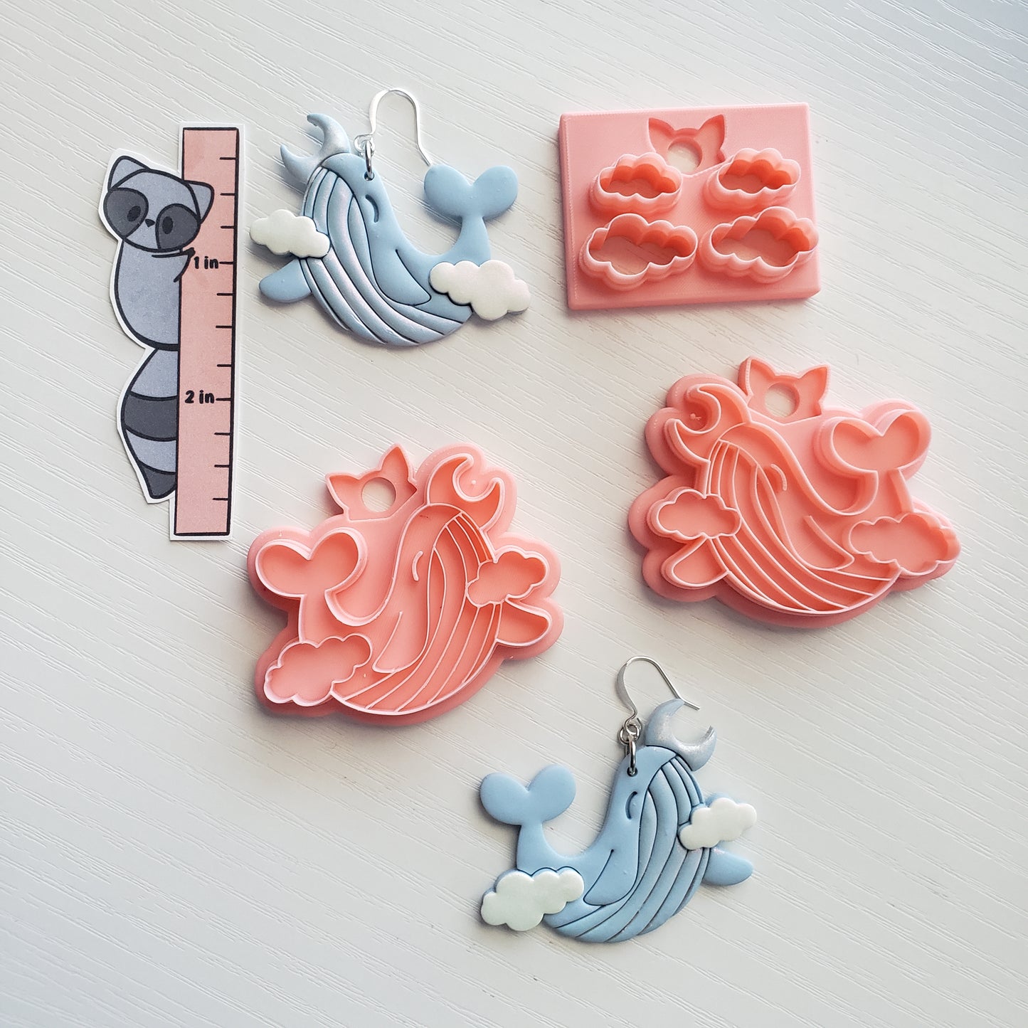 Large Sky Whale Clay Cutter - STL AND 3MF Digital File Download **Commercial License Included**