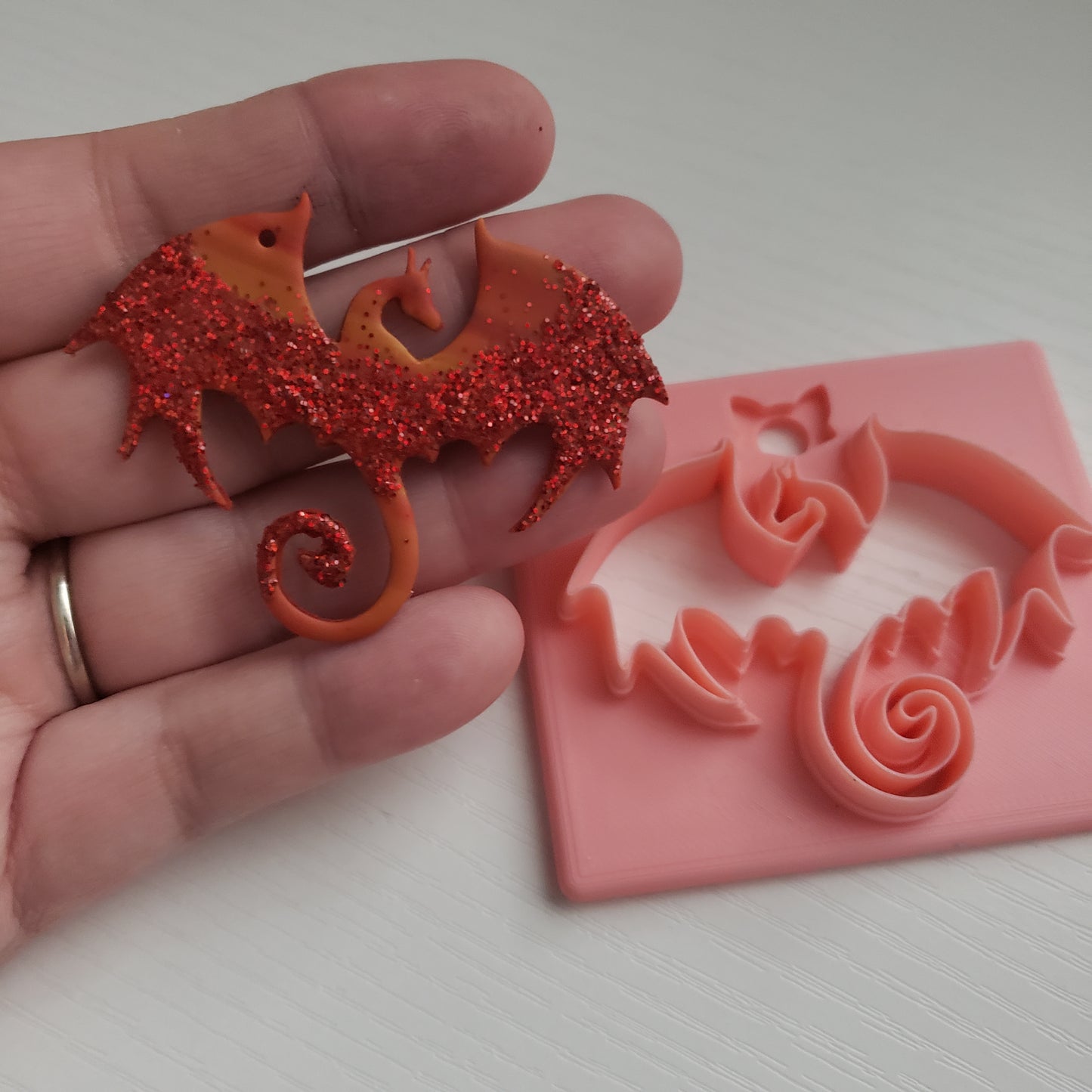 Flying Dragon Clay Cutter - STL AND 3MF Digital File Download **Commercial License Included**