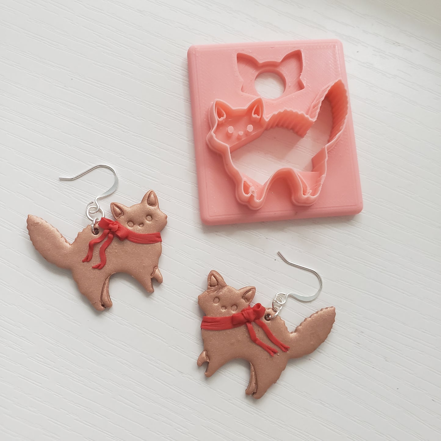 Scaredy Cat Clay Cutter - STL AND 3MF Digital File Download **Commercial License Included**