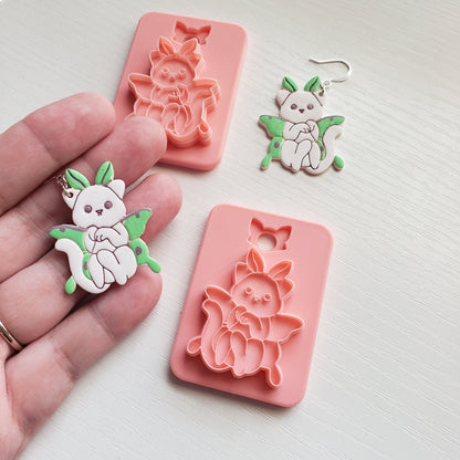 LunaKitty Clay Cutter - STL AND 3MF Digital File Download **Commercial License Included**