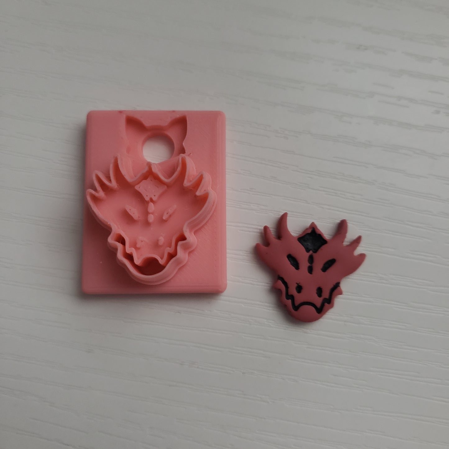 Dragon Face Clay Cutter - STL AND 3MF Digital File Download **Commercial License Included**