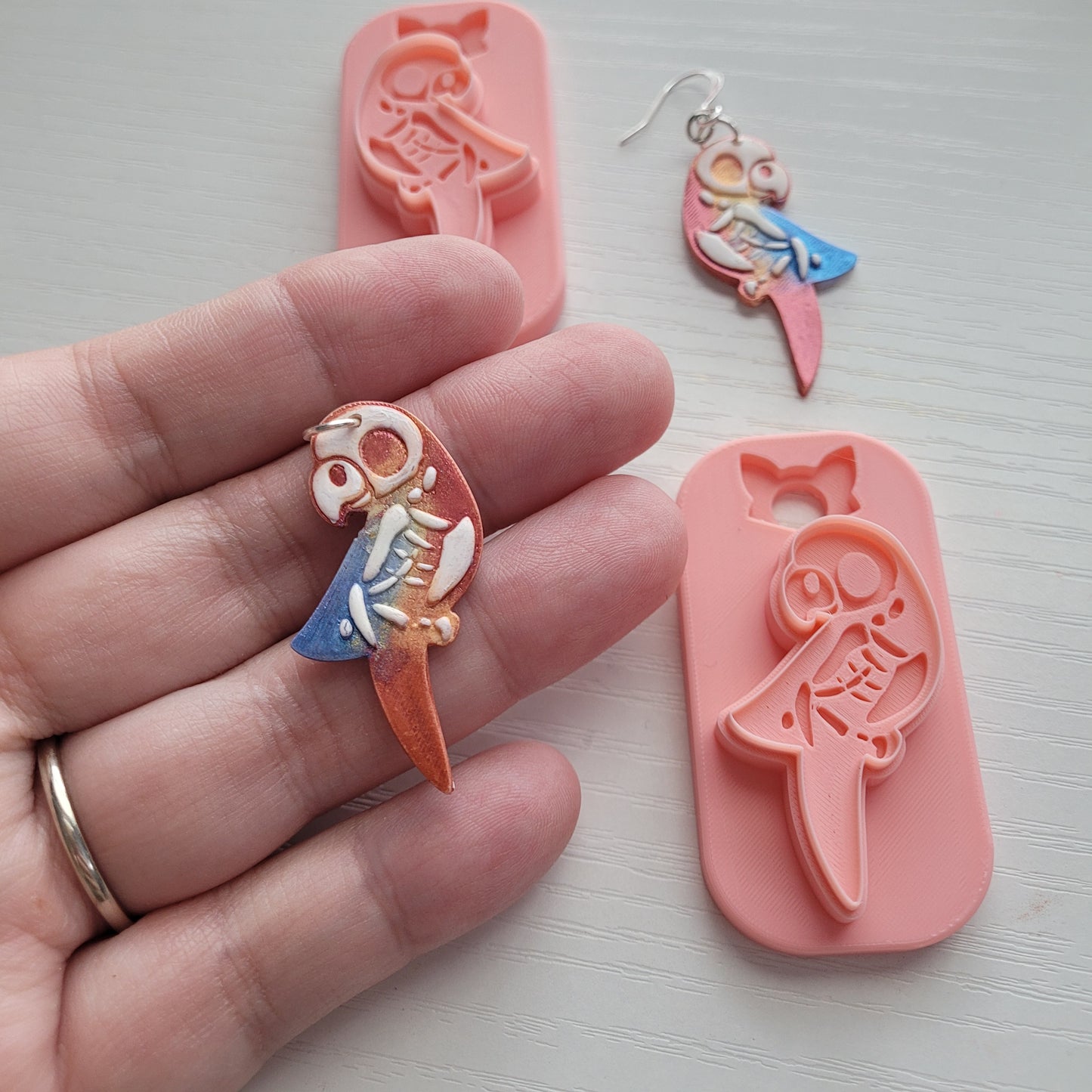 Parrot Skeleton Clay Cutter - STL AND 3MF Digital File Download  **Commercial License Included**