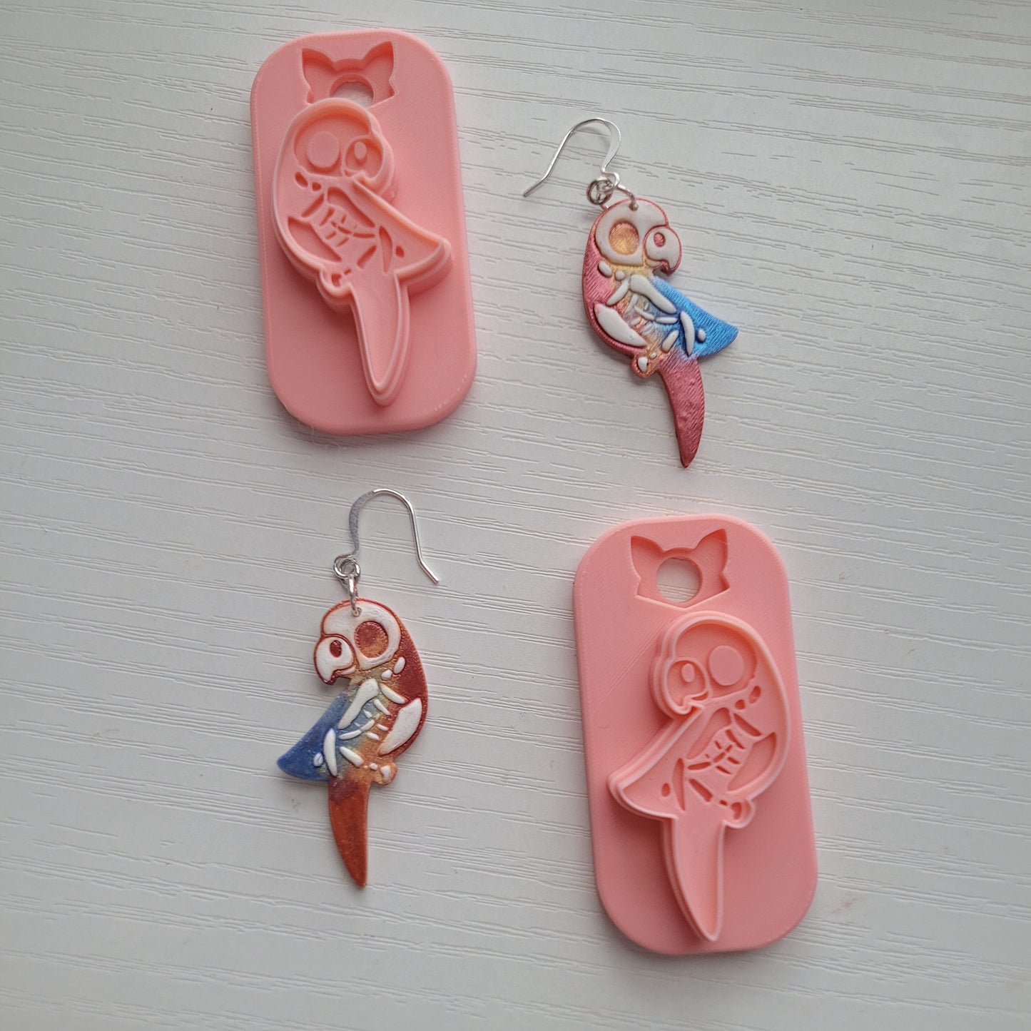 Parrot Skeleton Clay Cutter - STL AND 3MF Digital File Download  **Commercial License Included**