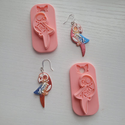 Parrot Skeleton Clay Cutter - STL AND 3MF Digital File Download  **Commercial License Included**