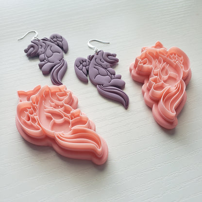 Sleepy Alicorn Clay Cutter - STL AND 3MF Digital File Download **Commercial License Included**