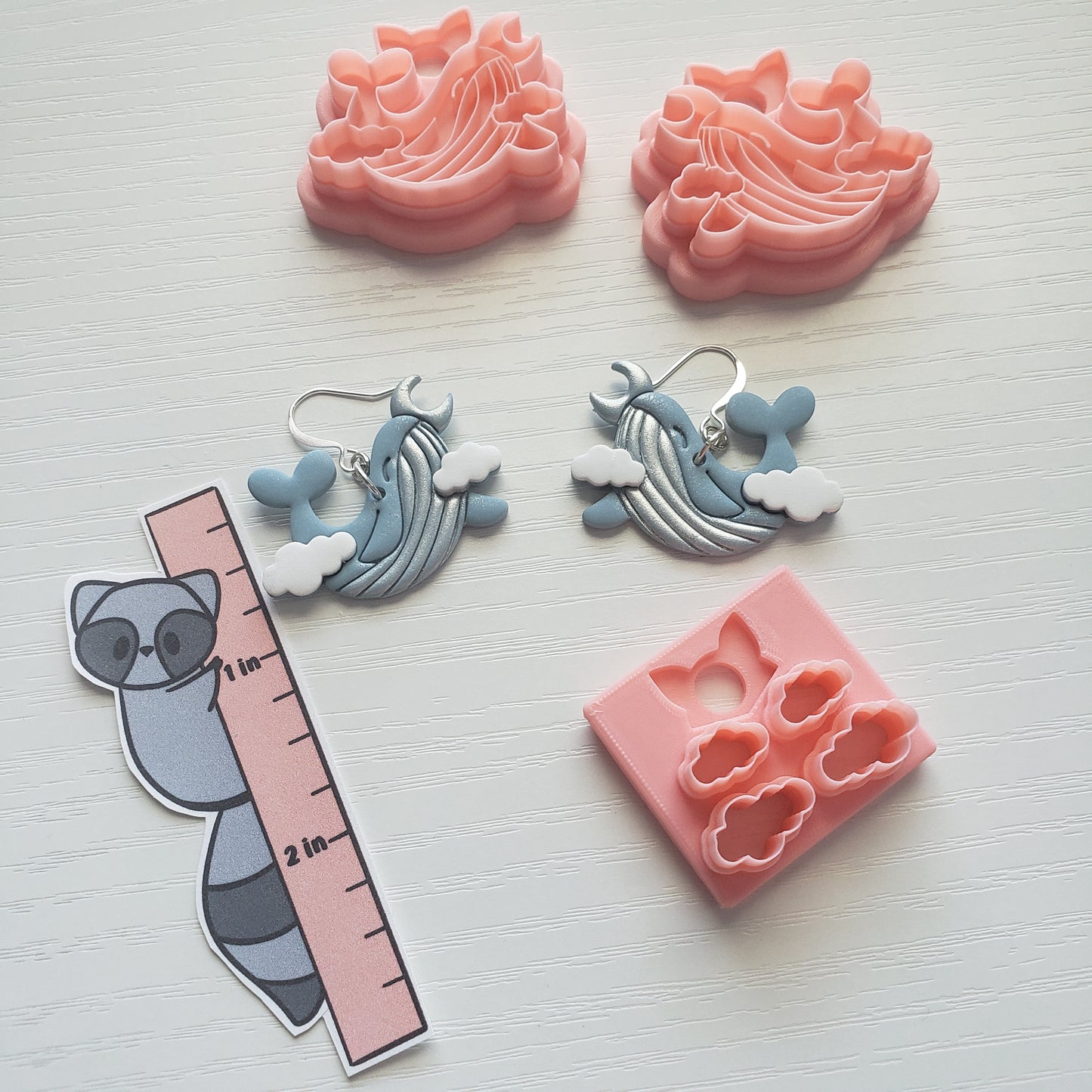 Small Sky Whale Clay Cutter - STL AND 3MF Digital File Download **Commercial License Included**