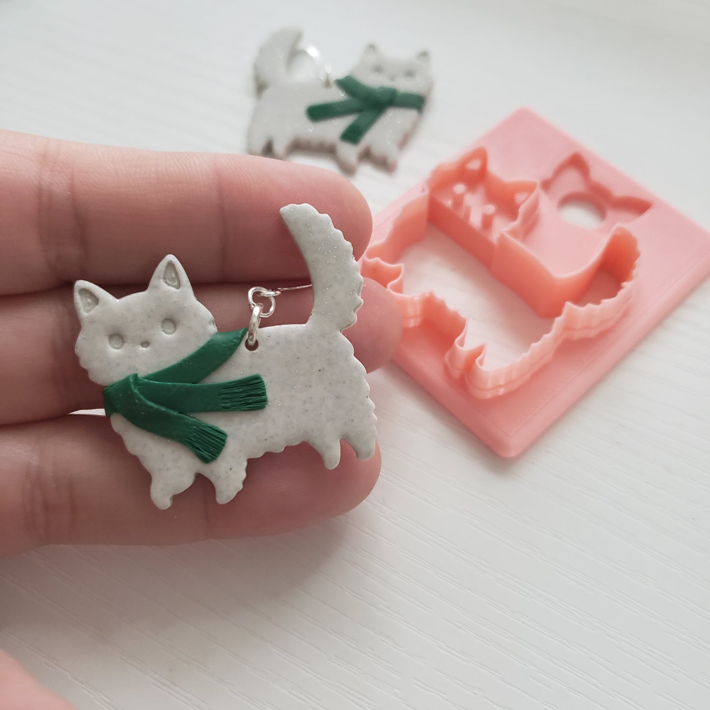 Fluffy Walking Kitty Clay Cutter - STL AND 3MF Digital File Download **Commercial License Included**