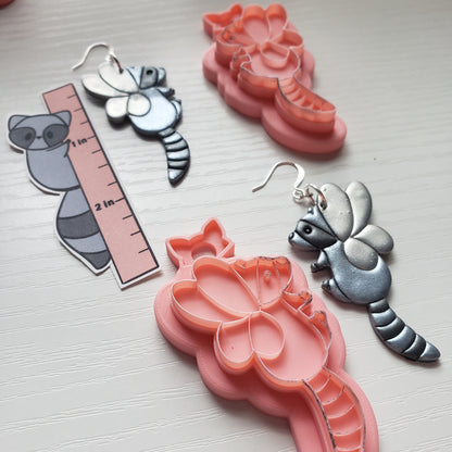 Fairy Racoon Clay Cutter - STL AND 3MF Digital File Download **Commercial License Included**