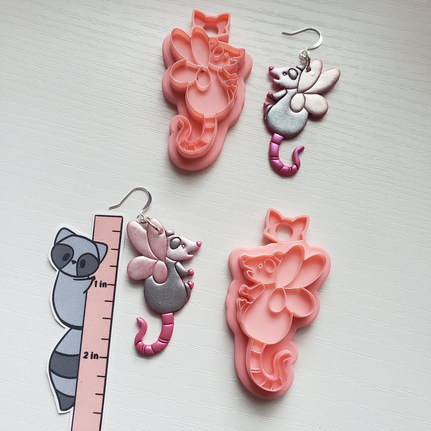 Fairy Possum Clay Cutter - STL AND 3MF Digital File Download **Commercial License Included**