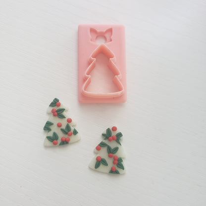 Simple 6 Branch Christmas Tree Clay Cutter - STL AND 3MF Digital File Download **Commercial License Included**