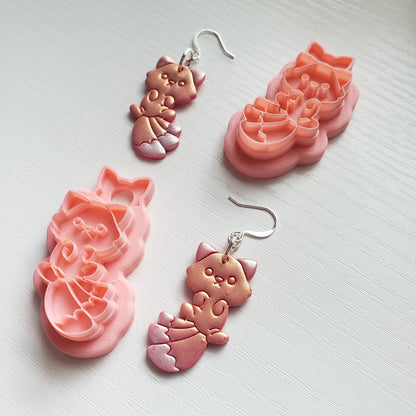 Kitsune Clay Cutter - STL AND 3MF Digital File Download **Commercial License Included**