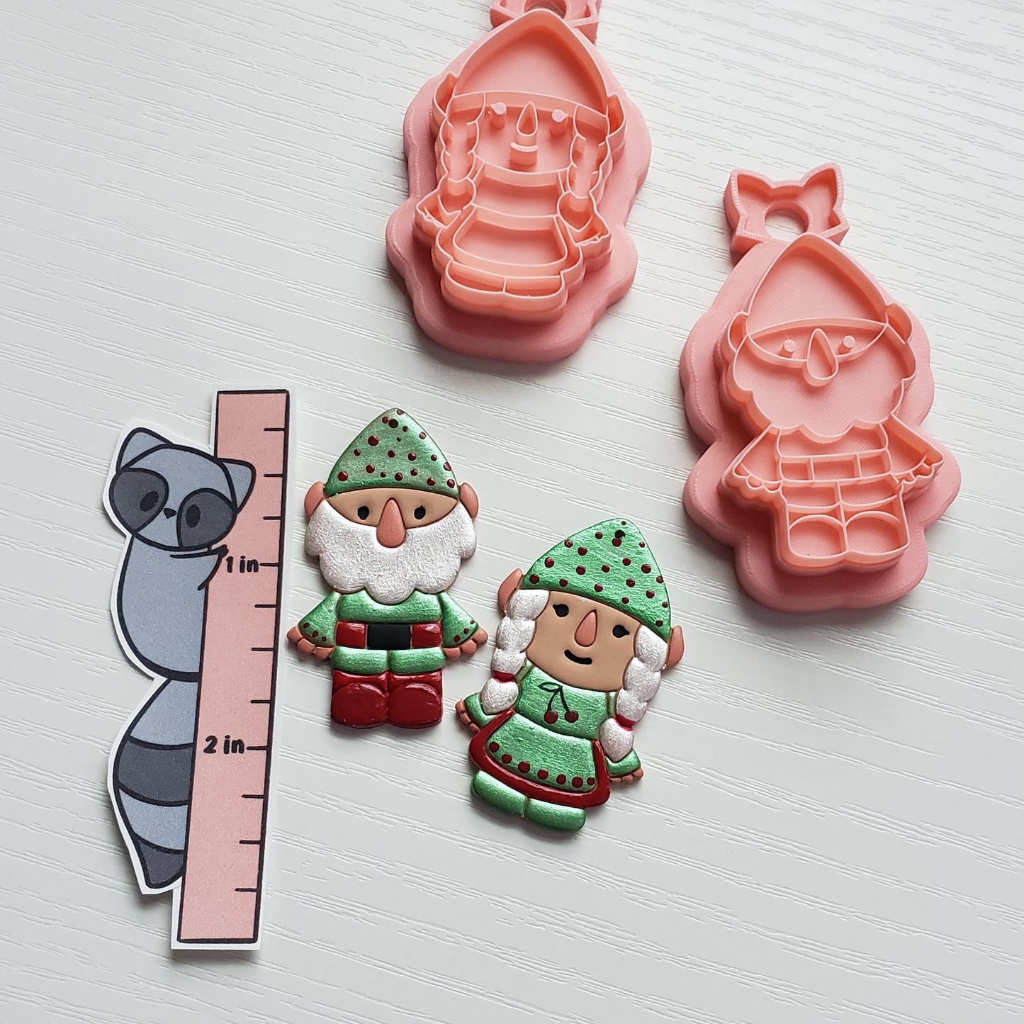 Gnome Couple Clay Cutter - STL AND 3MF Digital File Download **Commercial License Included**