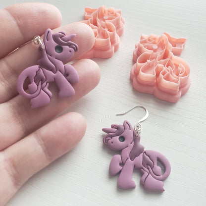 Unicorn Clay Cutter - STL AND 3MF Digital File Download **Commercial License Included**
