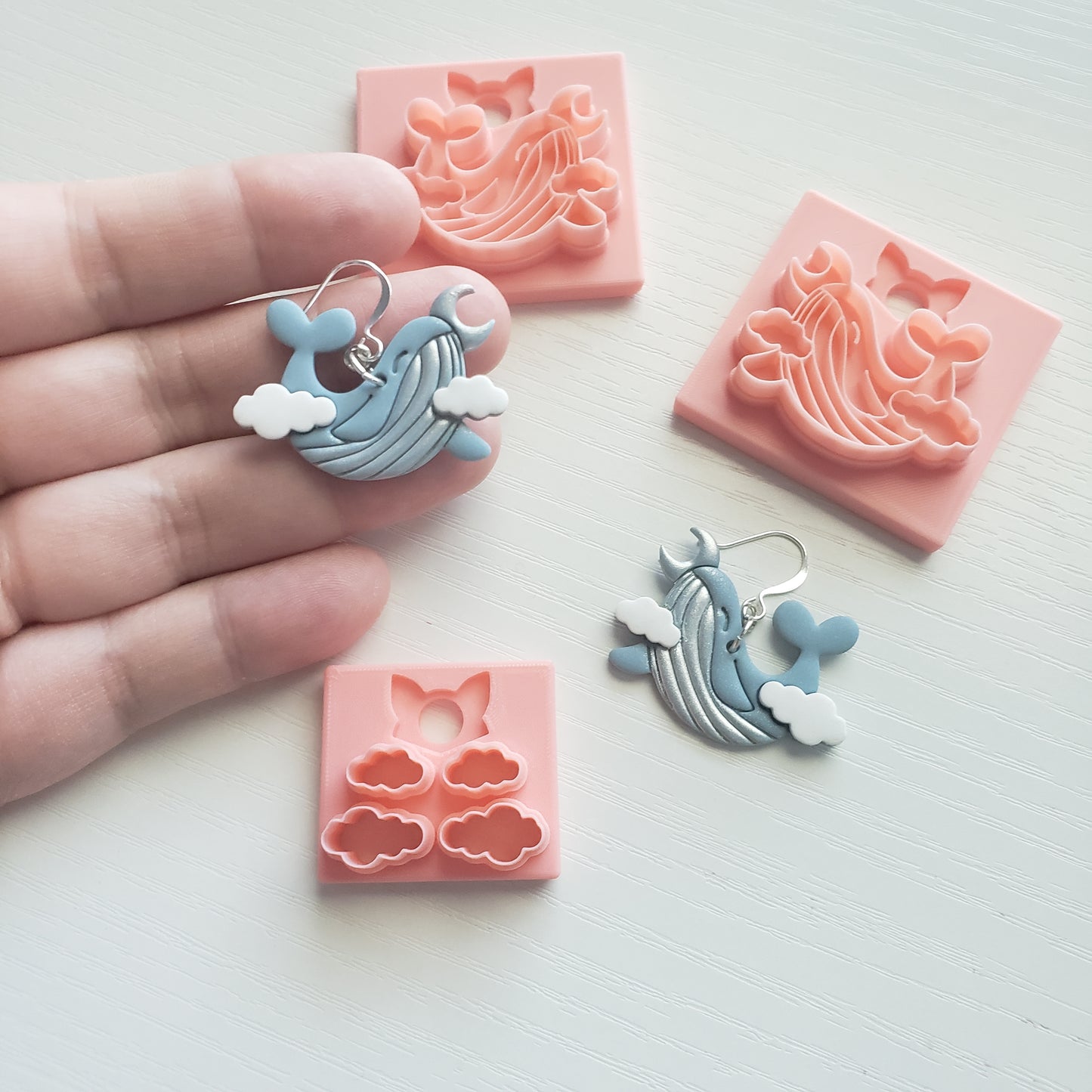 Small Sky Whale Clay Cutter - STL AND 3MF Digital File Download **Commercial License Included**