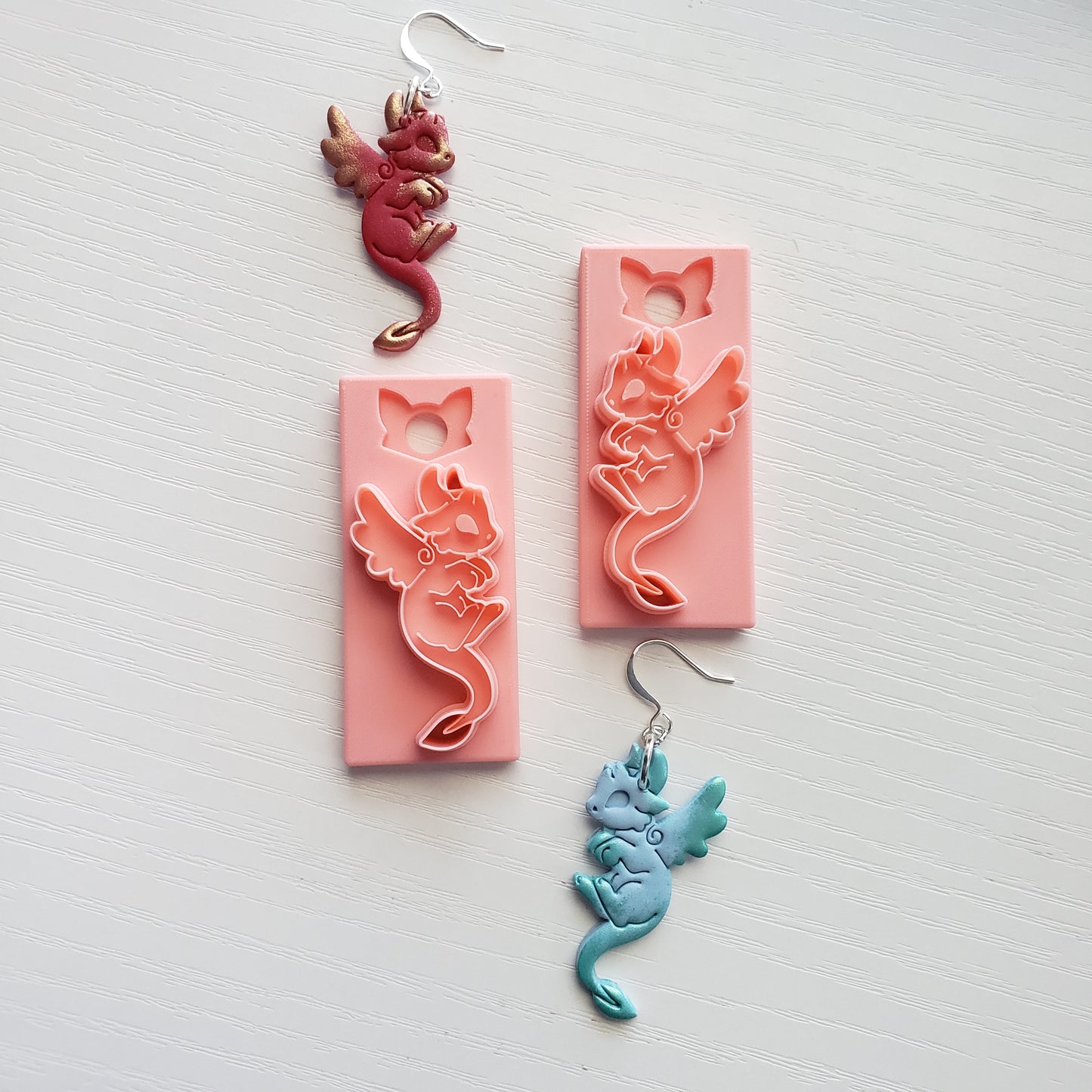 Teeny Dragon Clay Cutter - STL AND 3MF Digital File Download  **Commercial License Included**