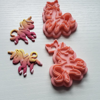 Cutesy Unicorn Clay Cutter - STL AND 3MF Digital File Download **Commercial License Included**