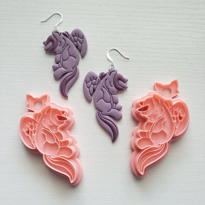 Sleepy Alicorn Clay Cutter - STL AND 3MF Digital File Download **Commercial License Included**