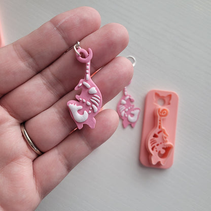 Large Skeleton Possum Clay Cutter - STL AND 3MF Digital File Download  **Commercial License Included**