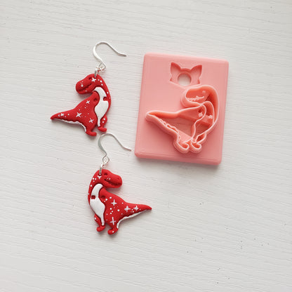 Cute Trex Dino Clay Cutter - STL AND 3MF Digital File Download **Commercial License Included**